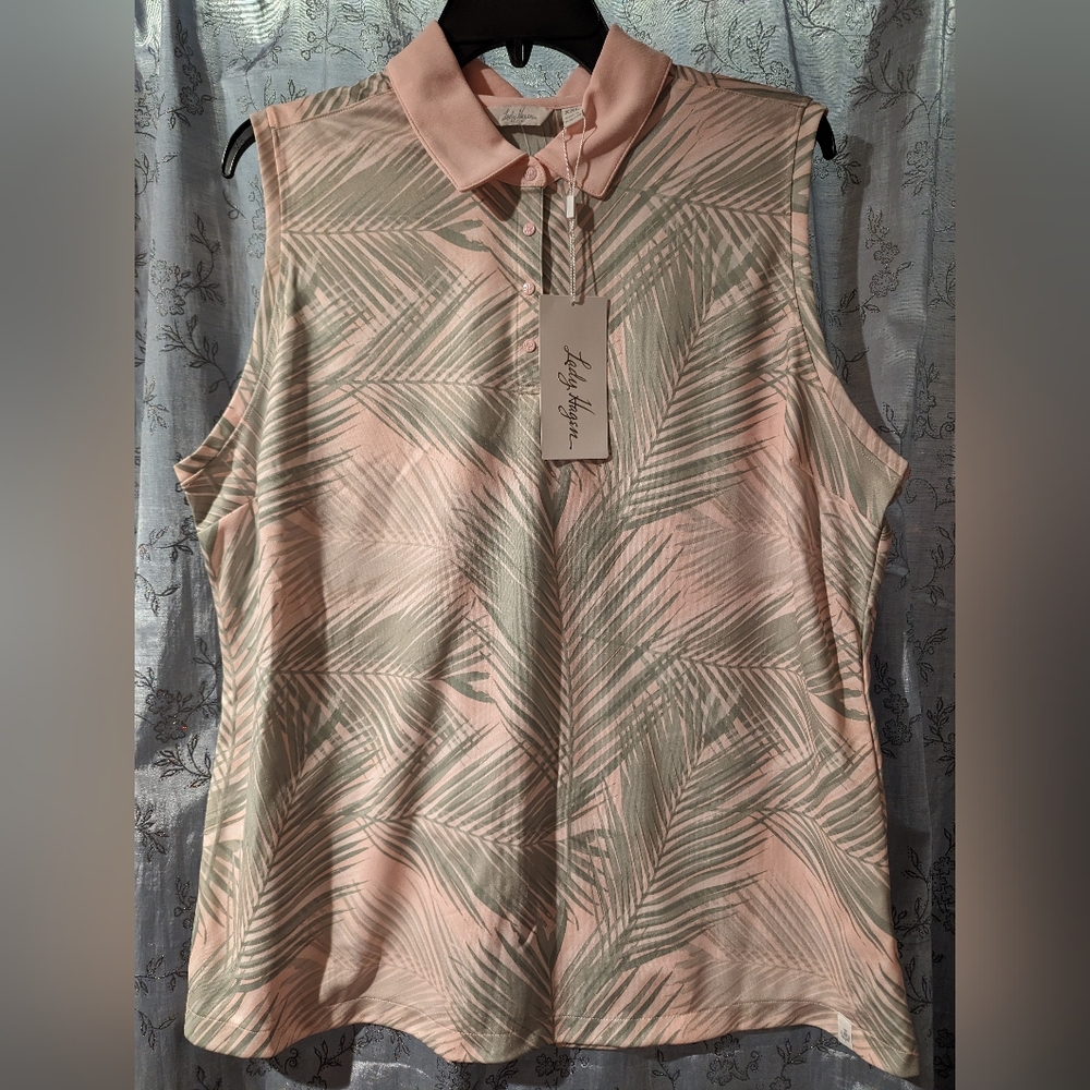 Lady Hagen Women's Desert Getaway Sleeveless Golf Polo Size XXL NEW w/ Tags